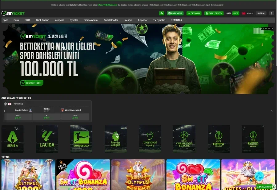 Betticket ekran görüntüsü