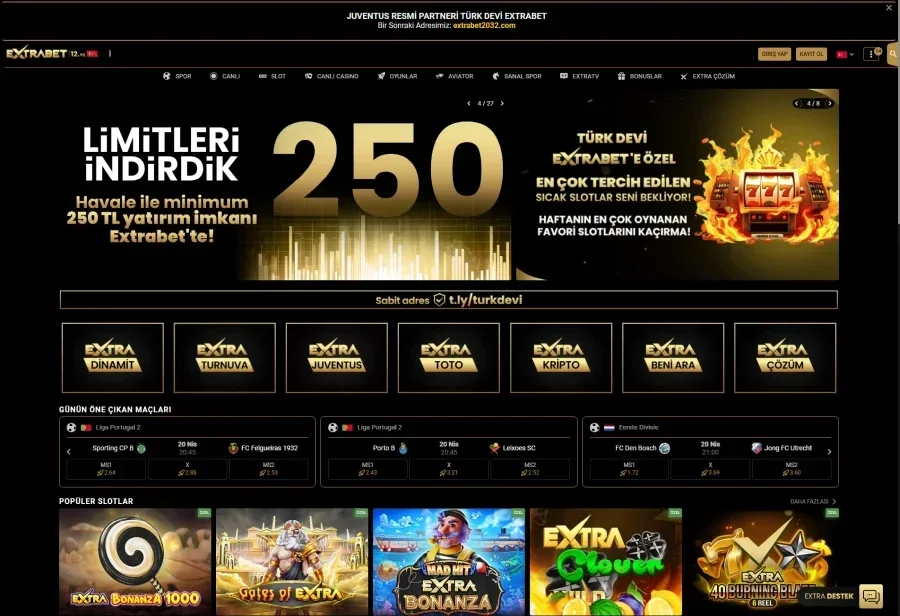 Extrabet ekran görüntüsü