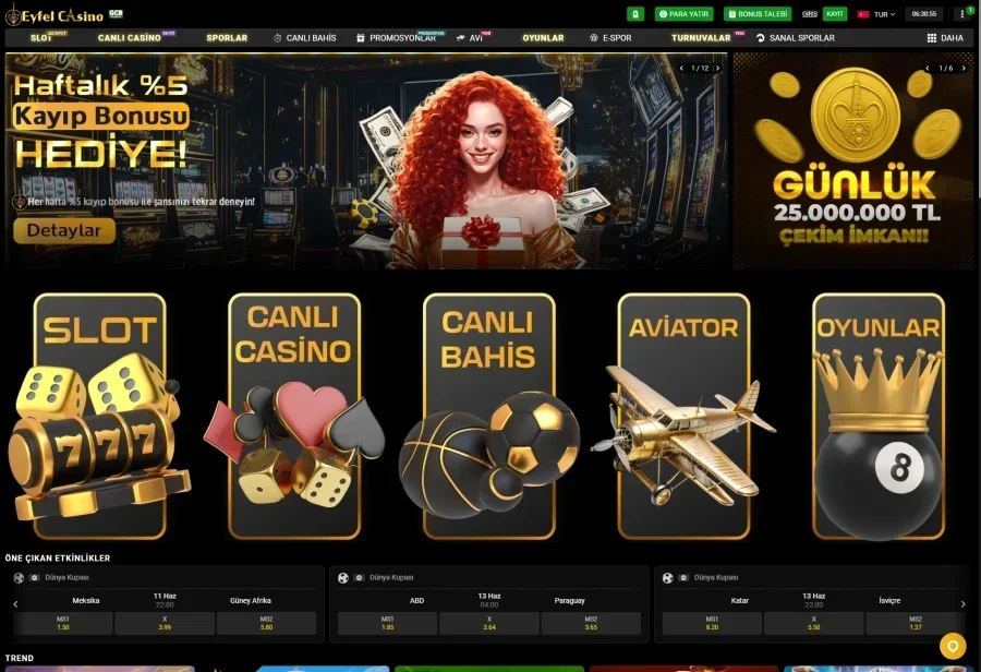 Eyfel Casino ekran görüntüsü