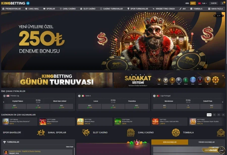 Kingbetting ekran görüntüsü