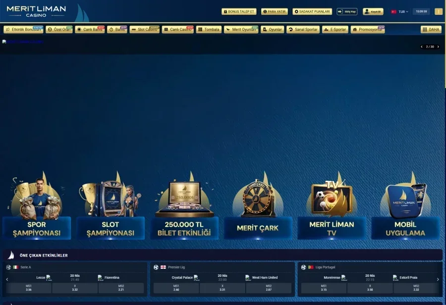 Merit Liman Casino ekran görüntüsü